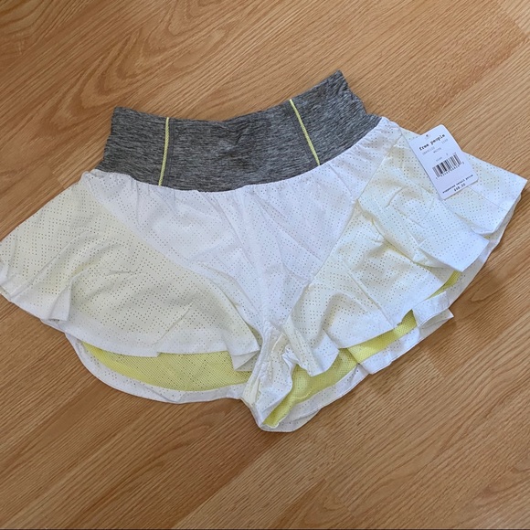 NWT Free People Rain Runner Shorts White Small - Picture 2 of 8